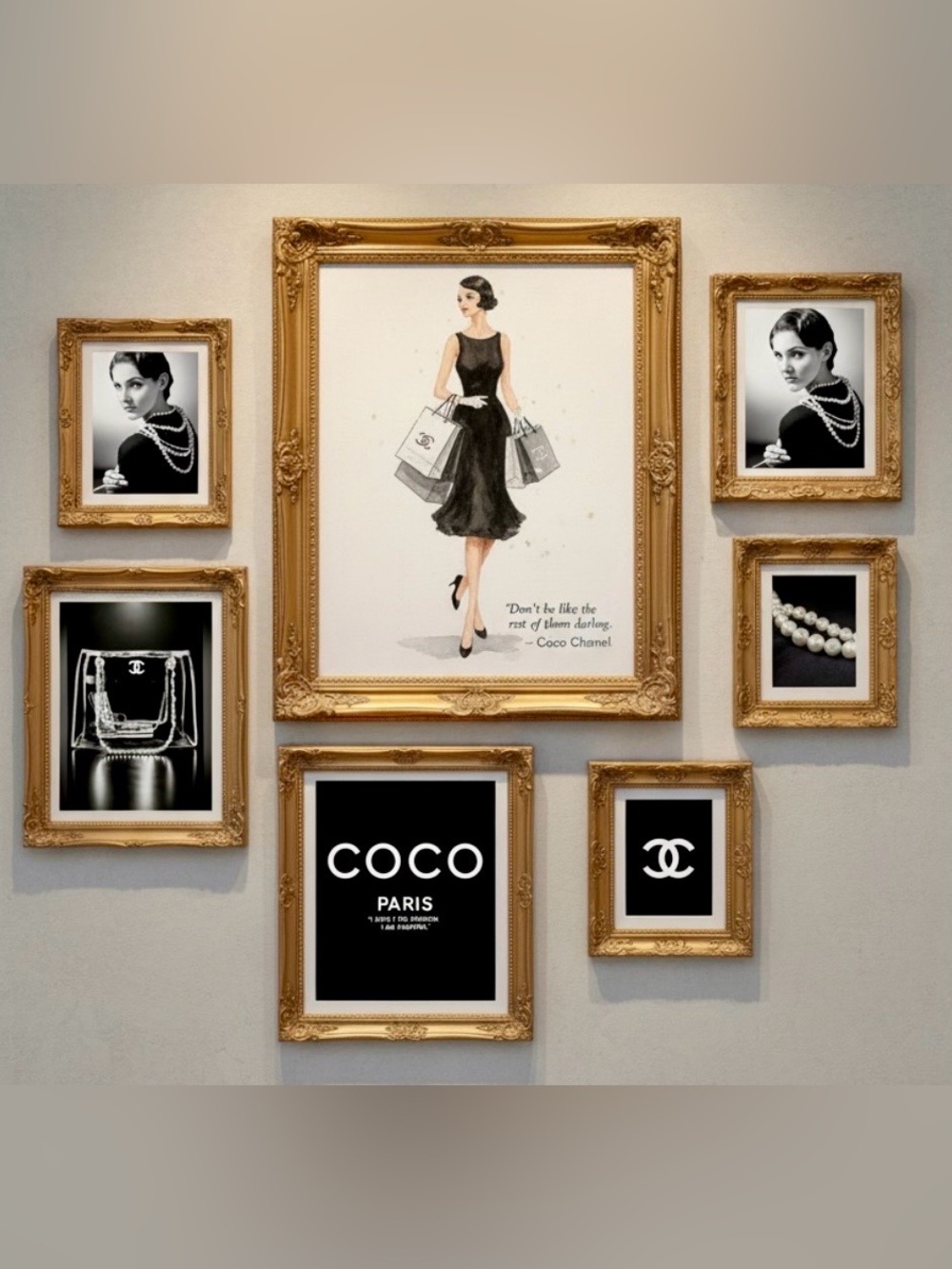 Pick 5 | Coco Chanel Prints | Paris Luxury Fashion Gallery Wall Art | Home Decor